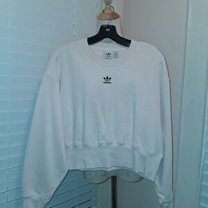 Adidas Light Pink Logo Crop Top